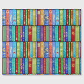 Sofortiges Bibliothek ~ Geschichten-Zeit ~Light Geschenkpapier (Flach)