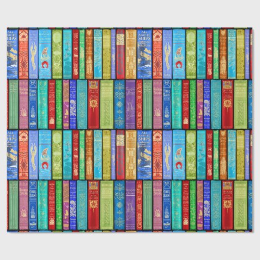 Sofortiges Bibliothek ~ Geschichten-Zeit ~Light Geschenkpapier (Flach)