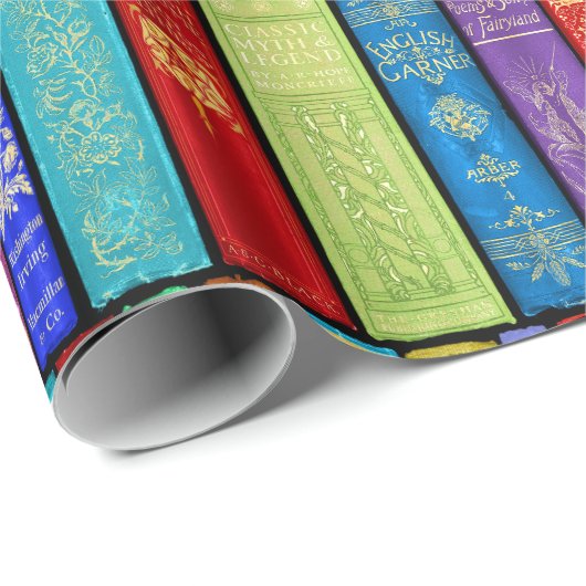 Sofortiges Bibliothek ~ Geschichten-Zeit ~Light Geschenkpapier (Rolleneckpunkt)