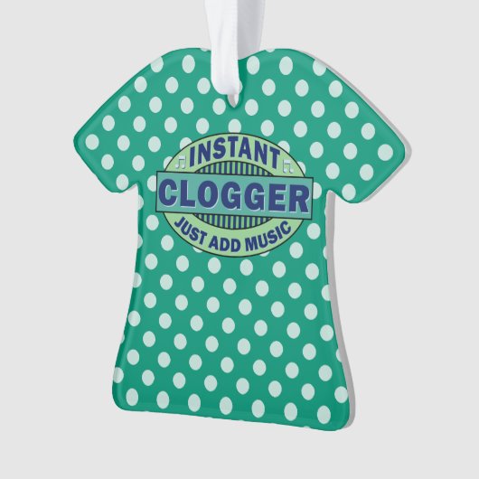 Sofortiges Clogger addieren gerade Musik Ornament (Vorderseite)