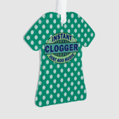 Sofortiges Clogger addieren gerade Musik Ornament (Vorderseite)