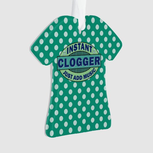 Sofortiges Clogger addieren gerade Musik Ornament (Vorderseite)