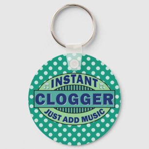 Sofortiges Clogger addieren gerade Musik Schlüsselanhänger