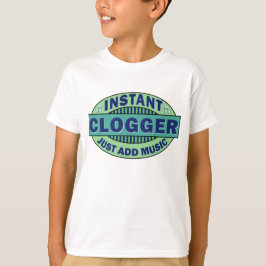 Sofortiges Clogger addieren gerade Musik T-Shirt