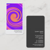 Sofortiges Foto - Abstrakter Swirl 250816 - 01c Visitenkarte (Vorne/Hinten)