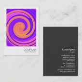 Sofortiges Foto - Abstrakter Swirl 250816 - 01c Visitenkarte (Vorne/Hinten)