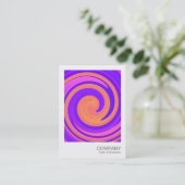 Sofortiges Foto - Abstrakter Swirl 250816 - 01c Visitenkarte (Stehend Vorderseite)