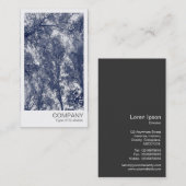 Sofortiges Foto - Blauer Herbst Visitenkarte (Vorne/Hinten)