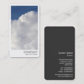 Sofortiges Foto - Cumulus Cloud Visitenkarte (Vorne/Hinten)