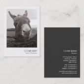 Sofortiges Foto - Freundlicher Donkey Visitenkarte (Vorne/Hinten)
