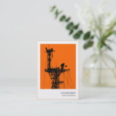 Sofortiges Foto - Funkmast des Kriegers Visitenkarte (Stehend Vorderseite)