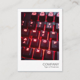 Sofortiges Foto - glühende Tastatur Visitenkarte