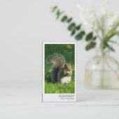 Sofortiges Foto - Graues Eichhörnchen Visitenkarte (Stehend Vorderseite)