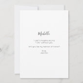 Sofortiges Foto ist mein Ehrentext Einladung (Rückseite)