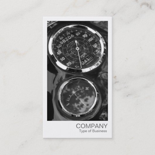 Sofortiges Foto - klassische Motorradmessgeräte Visitenkarte (Vorderseite)