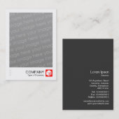 Sofortiges Foto - Logo-Panel - Rot Visitenkarte (Vorne/Hinten)