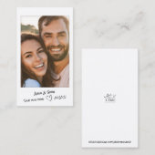 Sofortiges Foto mit handgeschriebenen Notizen Save Visitenkarte (Vorne/Hinten)