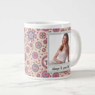 Sofortiges Foto - photoframe mit Muster Jumbo-Tasse