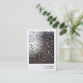 Sofortiges Foto - Regen auf einem Fenster Visitenkarte (Stehend Vorderseite)