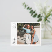 Sofortiges Foto sein mein Vorschlag V4 Handwriting Einladung (Stehend Vorderseite)