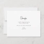 Sofortiges Foto sein mein Vorschlag V4 Handwriting Einladung (Rückseite)