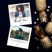 Sofortiges Foto & Typografie Danke Karte - 2 Foto