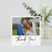 Sofortiges Foto & Typografie Dankeschön Karte (Stehend Vorderseite)