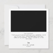 Sofortiges Foto & Typografie Dankeschön Karte (Rückseite)