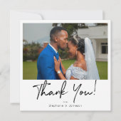 Sofortiges Foto & Typografie Dankeschön Karte (Vorderseite)