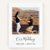 Sofortiges Foto und Hochzeitsbuch Notizblock (Vorderseite)