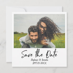 Sofortiges Foto und Typografie Save the Date - Sch Einladung