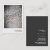 Sofortiges Foto - Wassertropfen auf Glas 02 Visitenkarte (Vorne/Hinten)