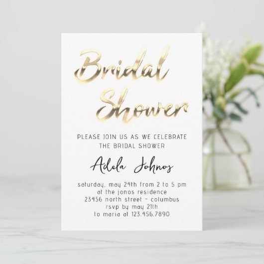 Sofortiges Herunterladen von Brautparty Script Whi Einladung (Stehend Vorderseite)