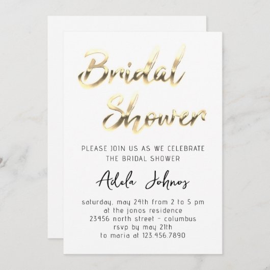 Sofortiges Herunterladen von Brautparty Script Whi Einladung (Vorne/Hinten)