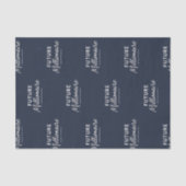 Sofortiges Midnight Navy - Typografie Seidenpapier (Vorderseite)