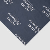 Sofortiges Midnight Navy - Typografie Seidenpapier (Ausschnitt)