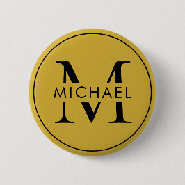 Sofortiges Monogramm Stylisches Button Elegantes D