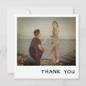 Sofortkamera Foto Retro Dankeskarte (Vorderseite)