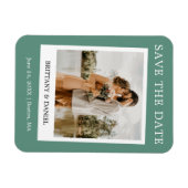 Sofortkamera Save the Date Eukalyptus Green Magnet (Horizontal)