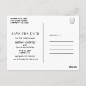 Sofortkamera Save the Date Eukalyptus Green Postkarte (Rückseite)