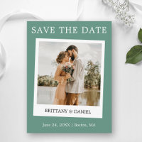 Sofortkamera Save The Date Eukalyptus Grün