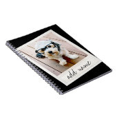 Sofortrahmen für benutzerdefiniertes Foto Schwarz Notizblock (Rechte Seite)