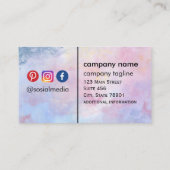 Sofortwährende billigere Visitenkarten Visitenkarte (Rückseite)