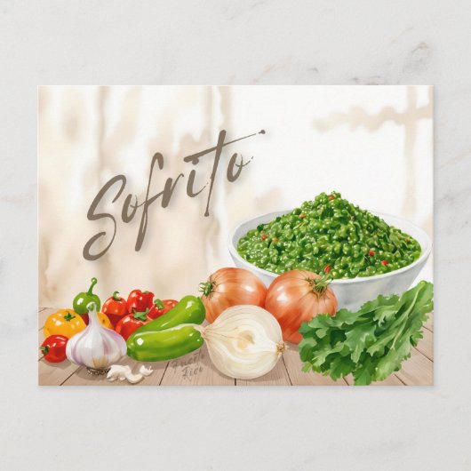 Sofrito de Puerto Rico Postkarte (Vorderseite)
