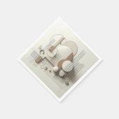 Soft 3D Linework  Serviette (Ecke)
