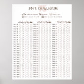Soft 75 Challenge Gewohnheits-Tracker Poster (Vorne)