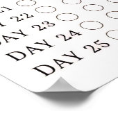 Soft 75 Challenge Habit Tracker Poster (Ecke)