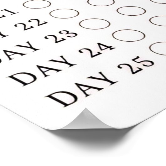 Soft 75 Challenge Habit Tracker Poster (Ecke)