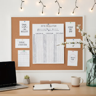 Soft 75 Challenge Habit Tracker Poster