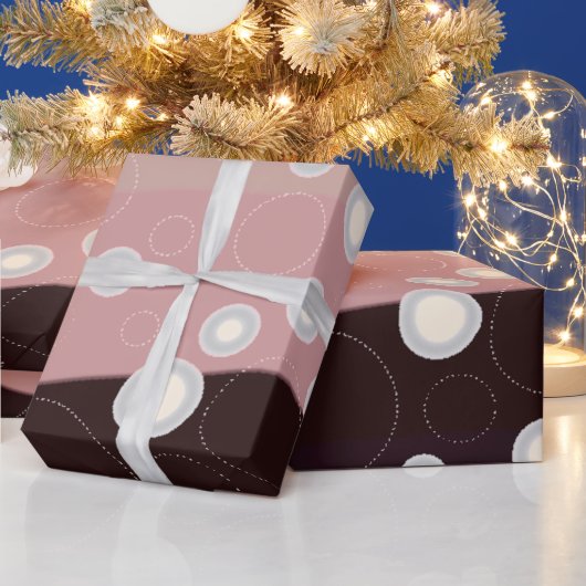 Soft Abstract Waves & Bubbles – Modern Minimalist Geschenkpapier (Feiertage)